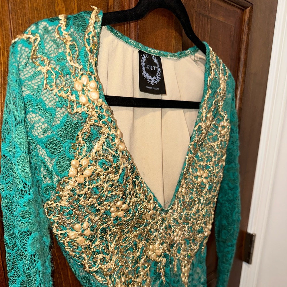 Beautiful Dress - Green and Gold